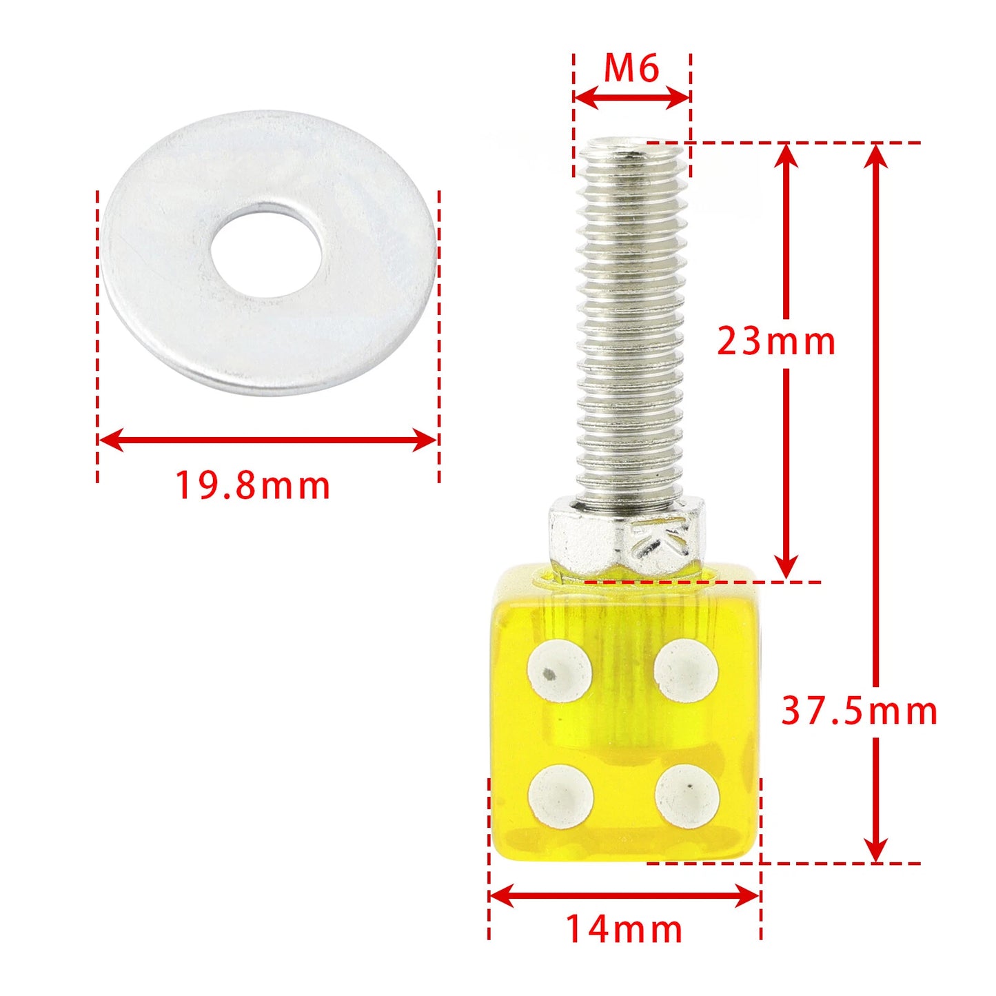 4 x License Plate Bolts for Chopper Motorcycle