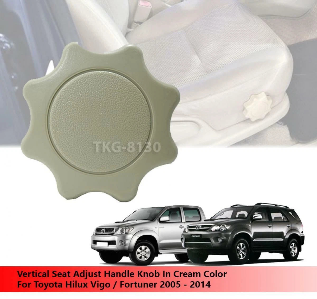 Seat Adjust Handle Knob for Toyota Hilux Vigo/Fortuner (2005-2014)