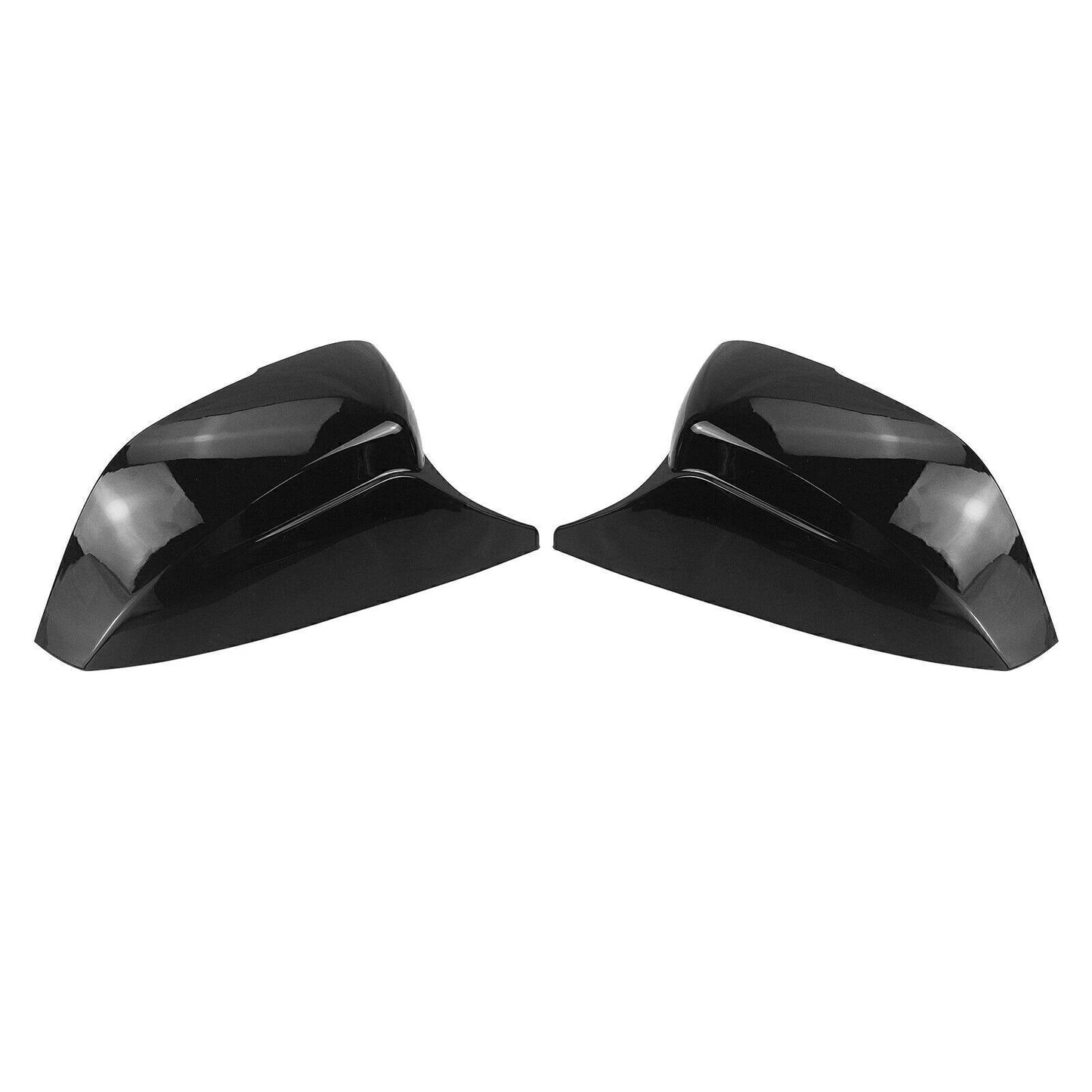 Gloss Black Rear Side Mirror Covers for Infiniti Q50 Q60 QX30 Q70 (2014-2023)