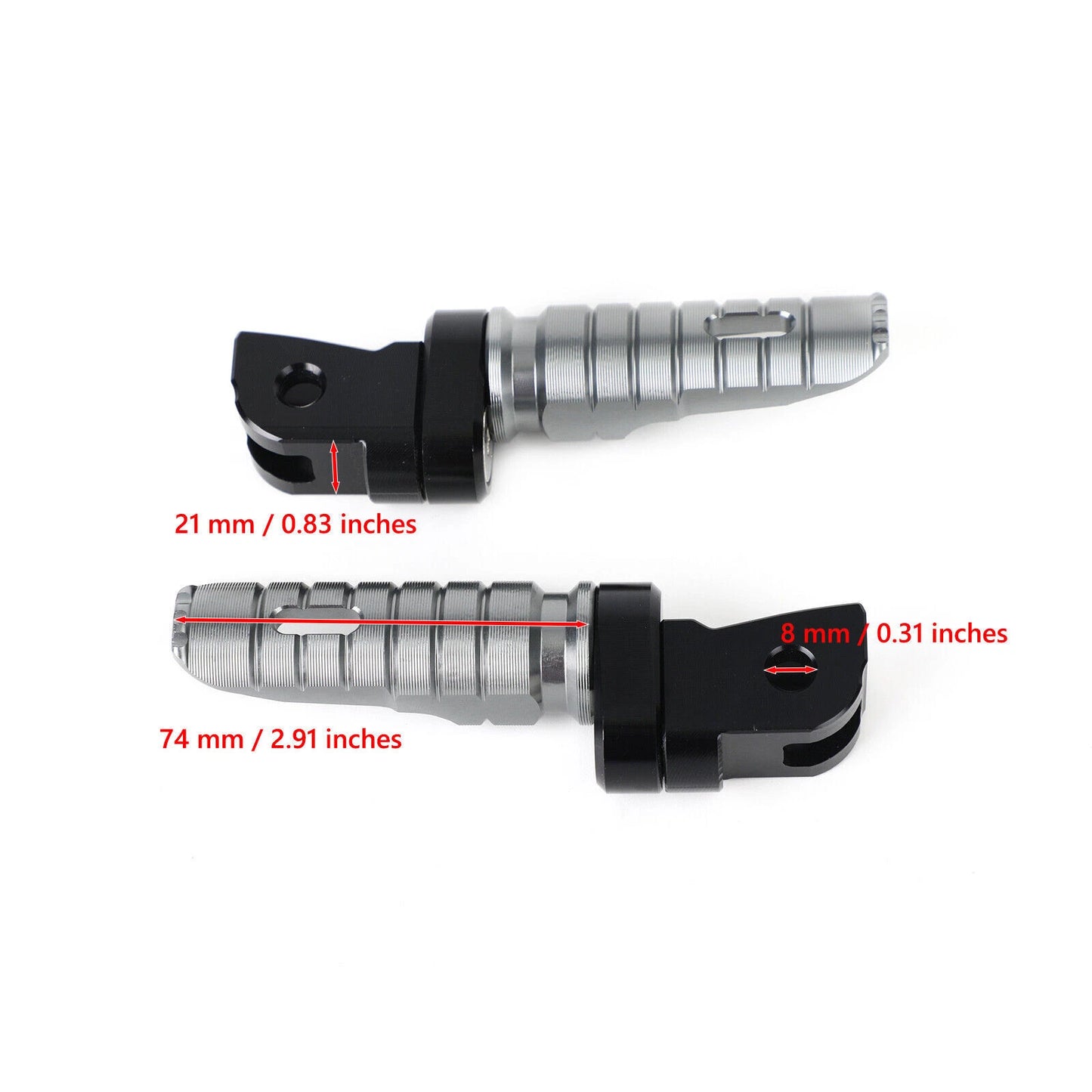 Footrests Front Foot Pegs for Husqvarna Vitpilen Svartpilen 250 401 (2019-2021)