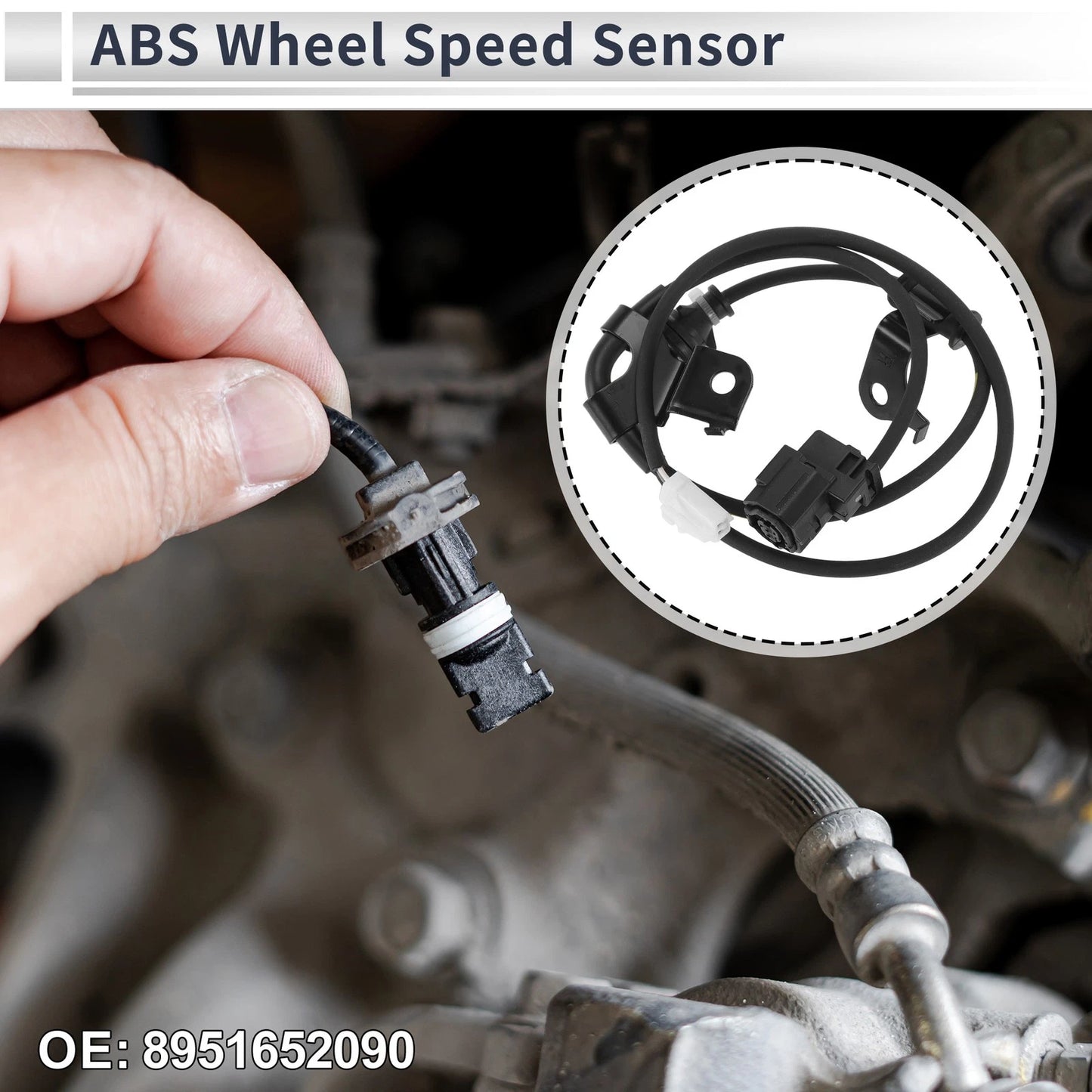 Rear Right ABS Wheel Speed Sensor for Toyota Yaris (2007-2009) 1 Pcs