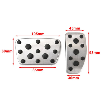 Accelerator Brake Pedal Pad Covers for Toyota Land Cruiser LC200 (2013-2021)