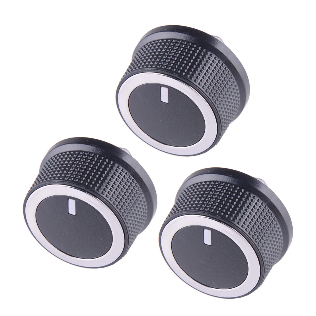 3 Pcs A/C Heater Temp Control Knobs for Chevrolet Express, GMC Savana (08-17)