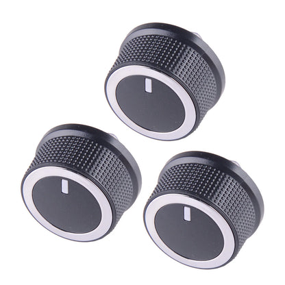 3 Pcs A/C Heater Temp Control Knobs for Chevrolet Express, GMC Savana (08-17)