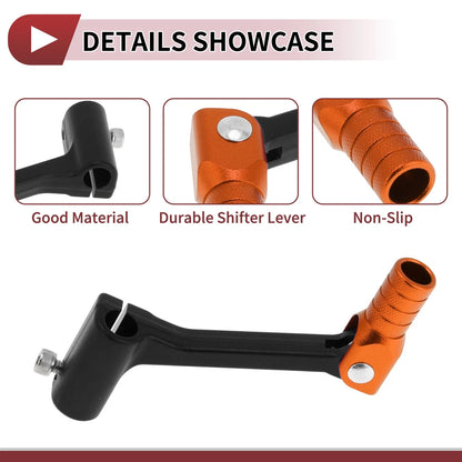 Folding Motorcycle Gear Shifter Lever Black Orange for Bosuer Cheetah