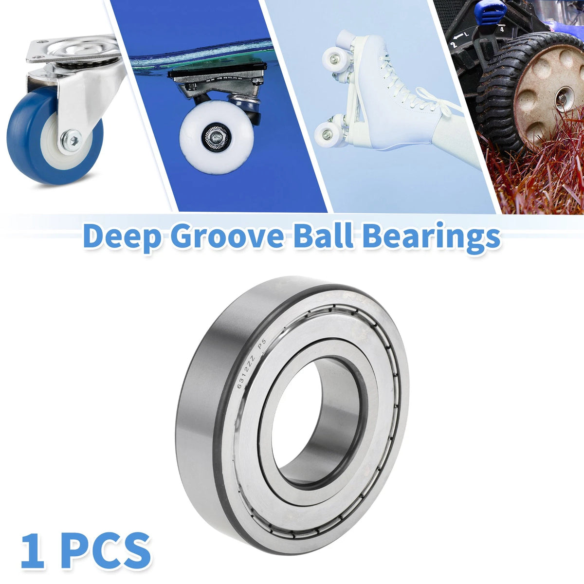 60x130x31mm Deep Groove Ball Bearings for Scooter Skateboard Wheel