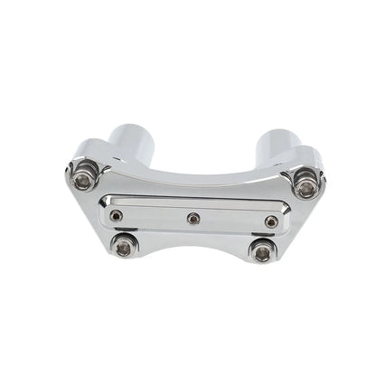 Chrome 3.5" Handlebar Riser & Top Clamp for Harley Dyna, Road Glide (2006-2023)
