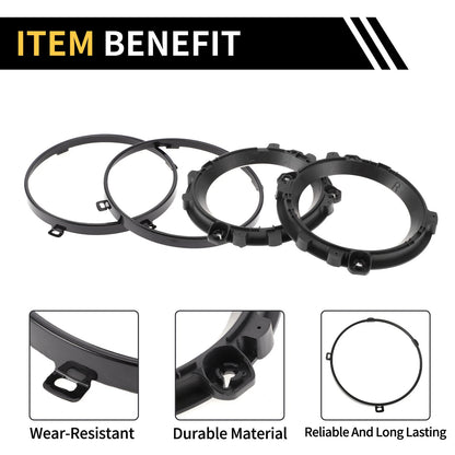 7 Inch Round Headlight Mounting Bracket Set for Jeep Wrangler TJ (1997-2006)