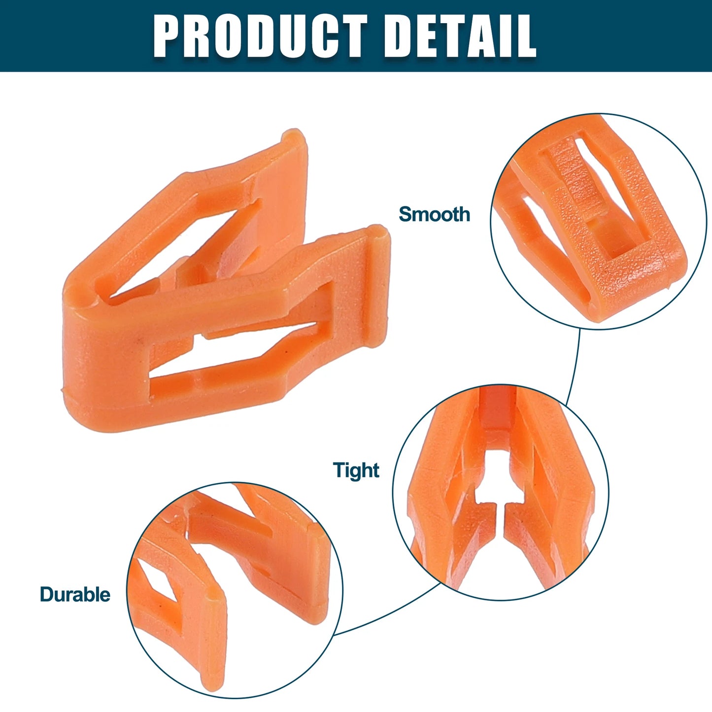 40 x Interior Trim Retainer Fastener Clips for Ford Dodge Orange