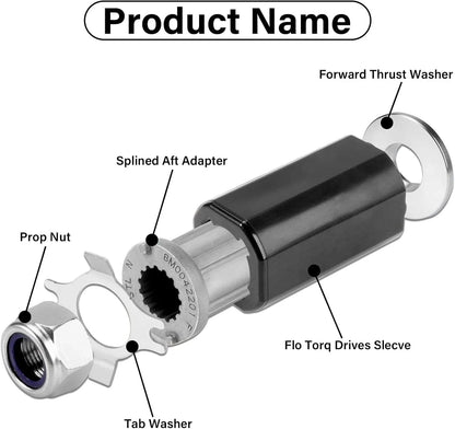 Heavy Duty Hub Kit Propeller 15 Spline for Yamaha/Suzuki/Honda/Force/Johnson