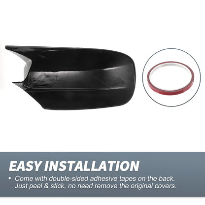 Rearview Mirror Cover Overlay Gloss Black for Dodge Charger (2011-2021)