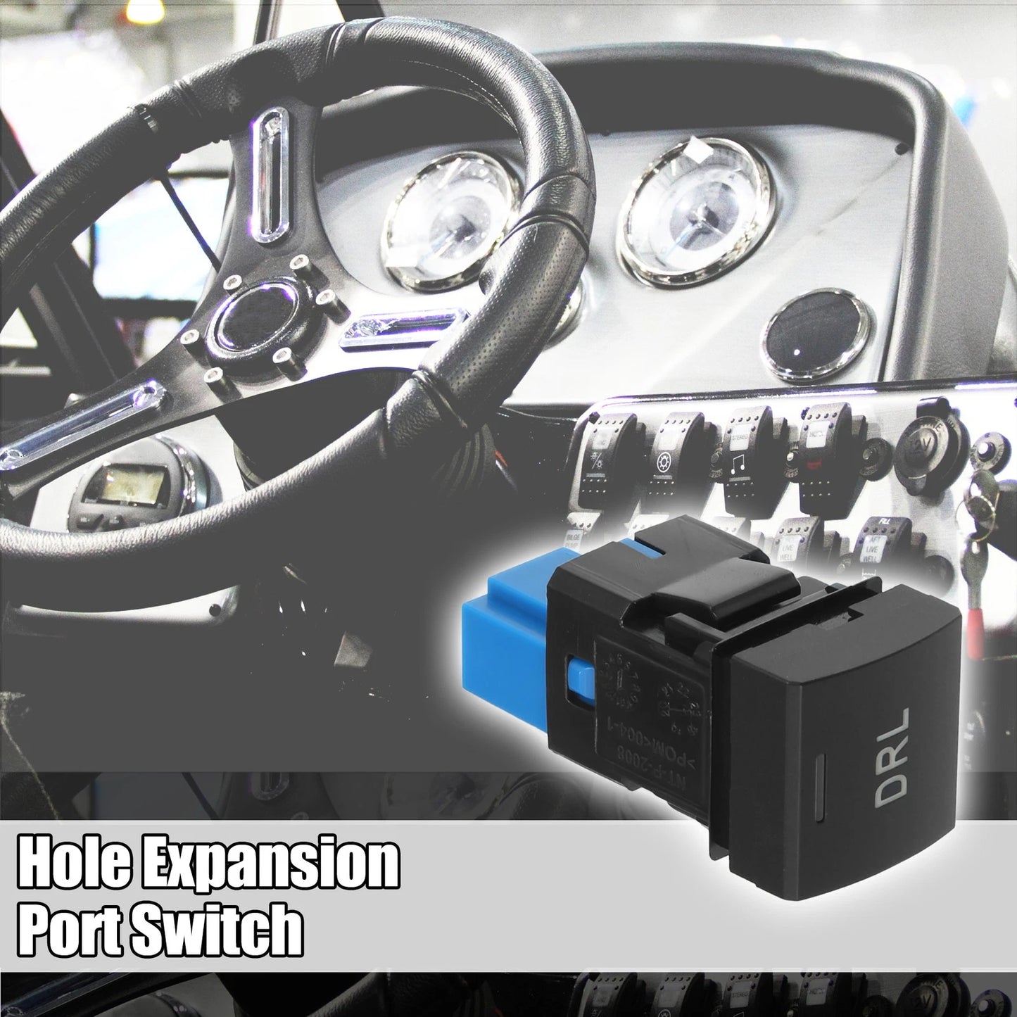 Hole Expansion Port Switch DRL Daytime Running Lights for Toyota