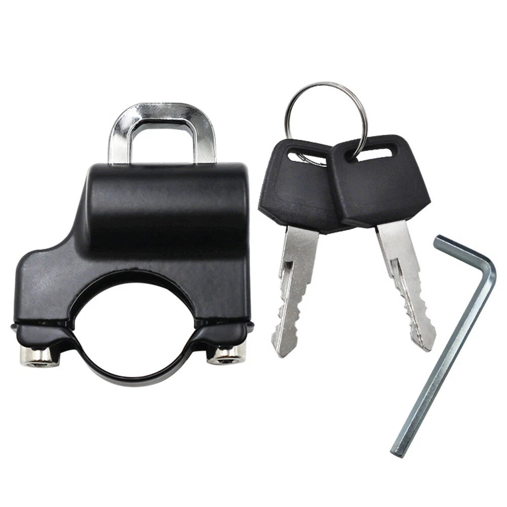 Motor Helmet Lock Handlebar 7/8" Tube Anti-theft Security for Universal