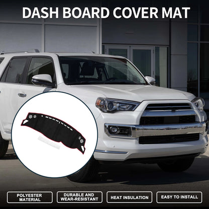 Dashboard Dash Cover Mat for Toyota 86 Sun Protector Pad Black Red (2012–2016)