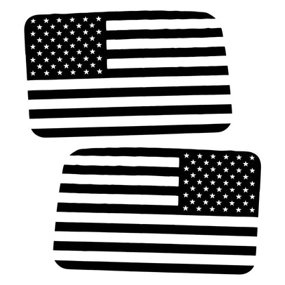 2 x Rear Window Flag Stickers for Jeep Wrangler JL 4-Door (2018-2020)
