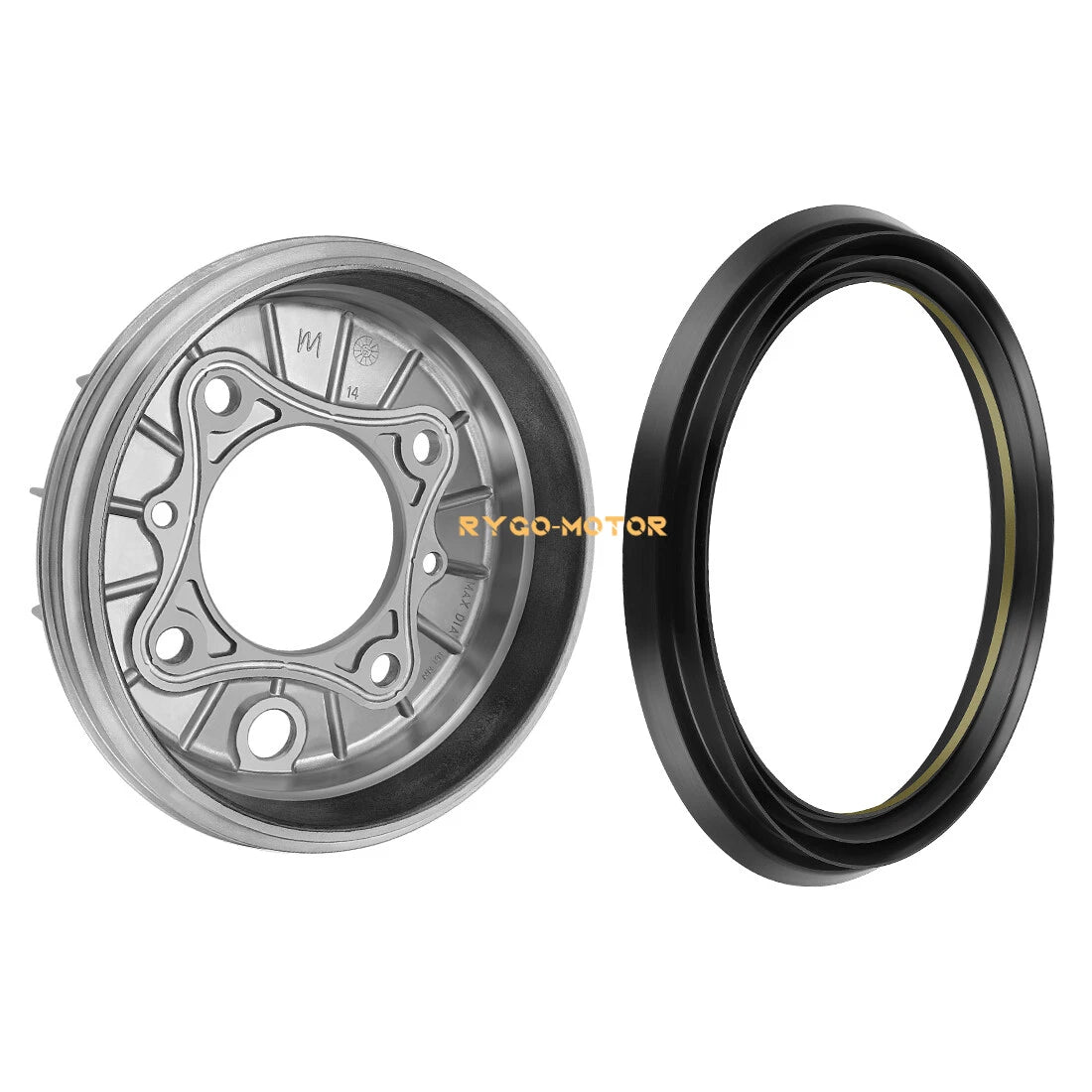Front Brake Drum Hub & Seal Kit for Honda Rancher 350 TRX350 4x4 (2000–2006)