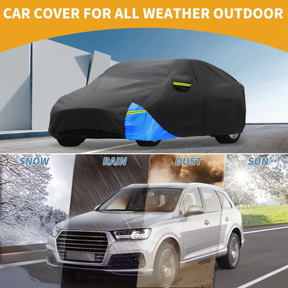 Waterproof Car Cover for Tesla Model 3 (2017-2023) - Oxford Cloth Black Blue