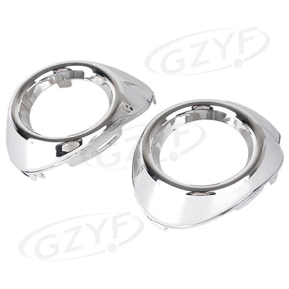 Front Fog Light Cover Bezels Trim Silver for Ford Focus (2012-2013)