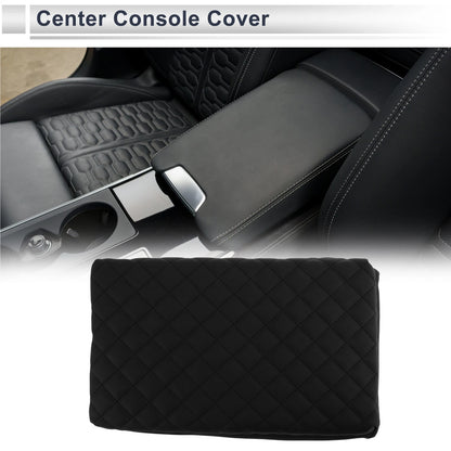 Center Console Cover for Tesla Model Y/Model 3 (2021-2025) Black 1 Pc