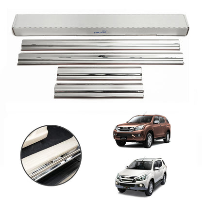 Stainless Steel Scuff Plate Door Sill Entry Guard for Isuzu MU-X (2013-2020)