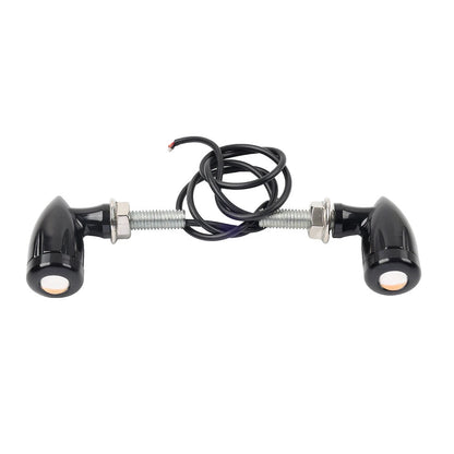 Mini Turn Signal Light Blinker Black for Harley Bobber Cafe Racer