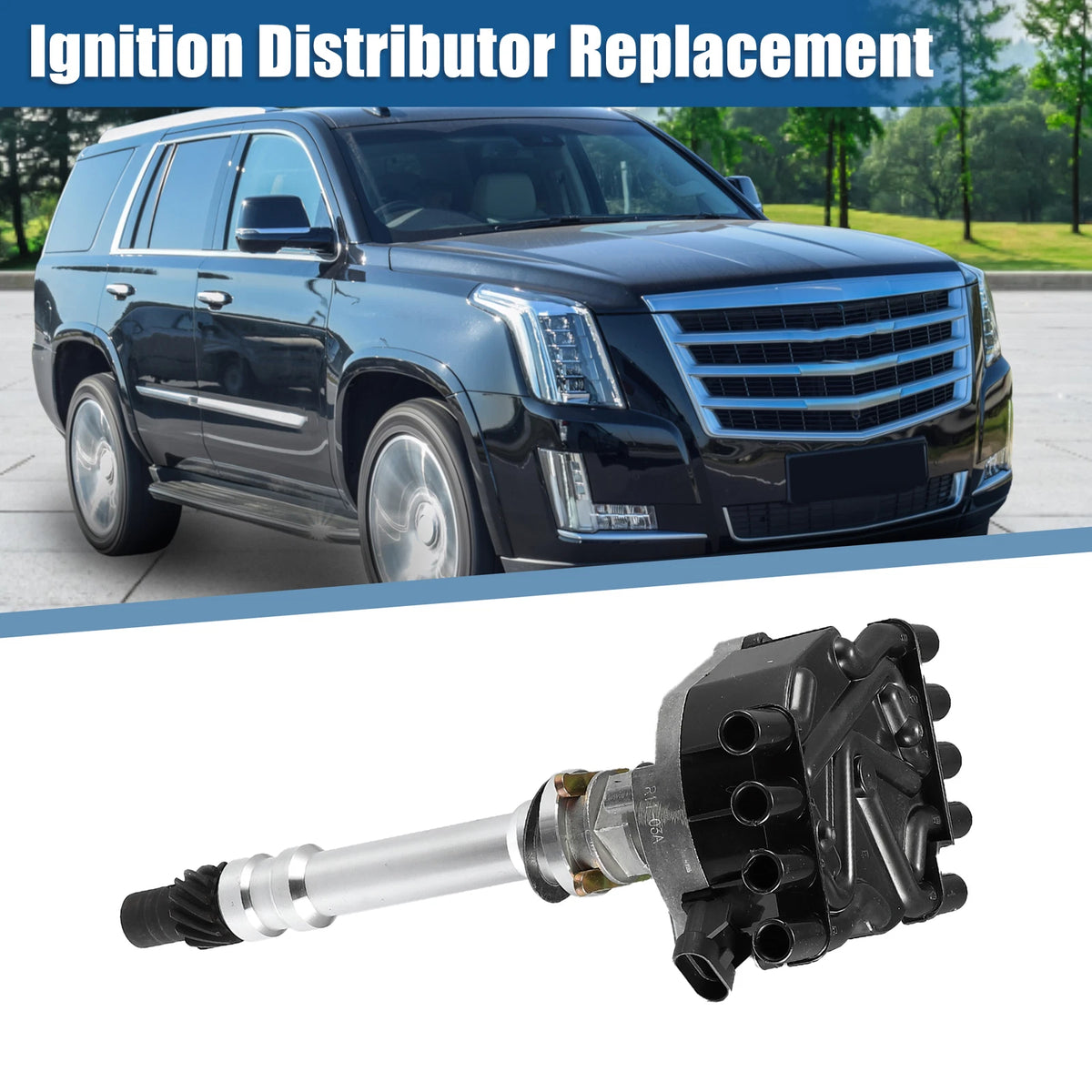 Ignition Distributor 93441558 for Cadillac Chevrolet GMC SUV Van V8 5.0L