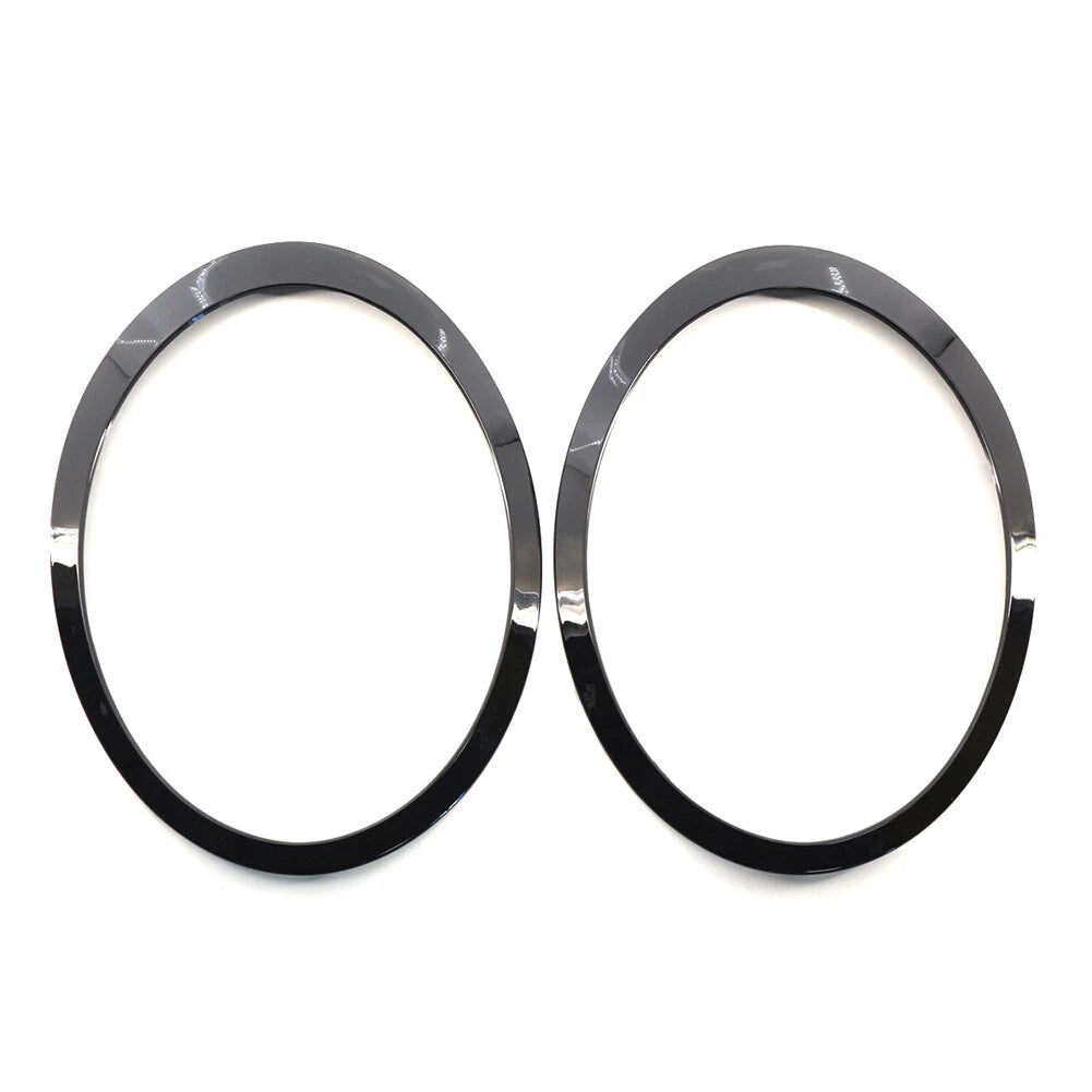 Glossy Black Headlight Trim Rings for Mini Cooper R55 R56 R57 R58 R59 (2007-2015)