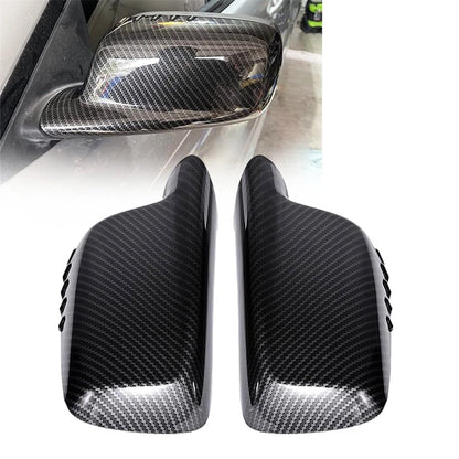 Carbon Fiber Look Side Mirror Covers for BMW 3 7 Series E46 E65 E66 E67