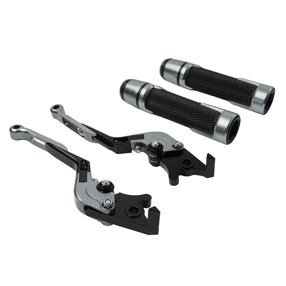Titan Extendable Brake Clutch Levers Grips Set for BMW F650GS (2002-2007)