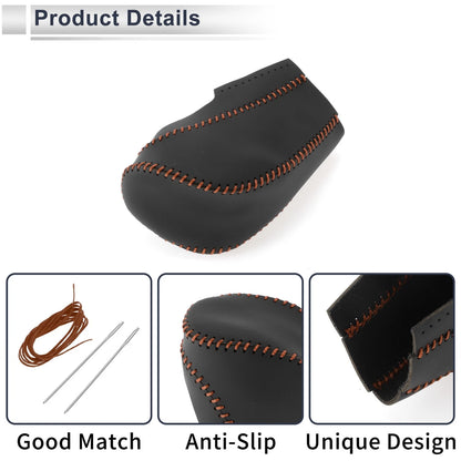 Gear Shift Knob Cover Black Brown for Chevrolet Cruze (2011-2015)
