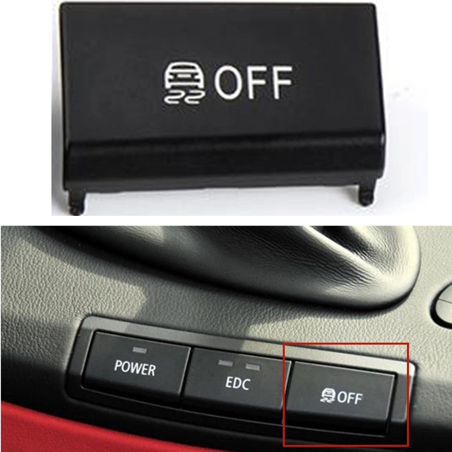 Center Console OFF Button Cover for BMW 3 Series E90 E92 E93 M3 (2008-2013)