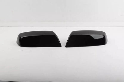 Gloss Black Top Half Mirror Covers for 2014-2018 Chevy Silverado GMC Sierra