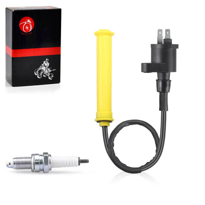 Ignition Coil & Spark Plug w/Cap for Honda XR250R (1996-2004)