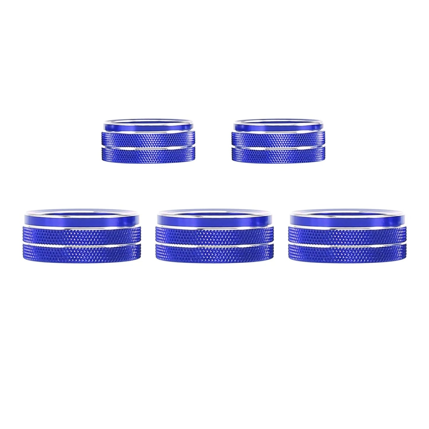 5 x Car Air Conditioner Volume Switch Knob Cover Rings for Honda (2016-2023)