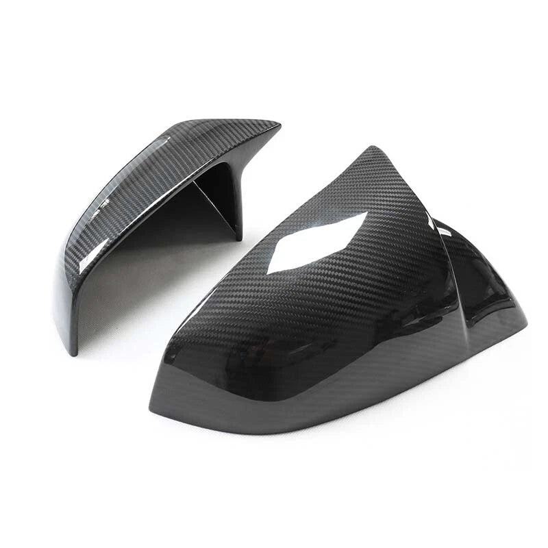 Real Carbon Fiber Rearview Side Mirror Cover Caps For Tesla Model S 2014-2020