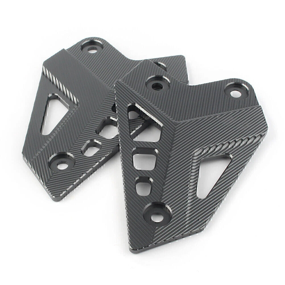 CNC Gray Rear Foot Peg Heel Guard Covers for Kawasaki Z900 (2017-2019)