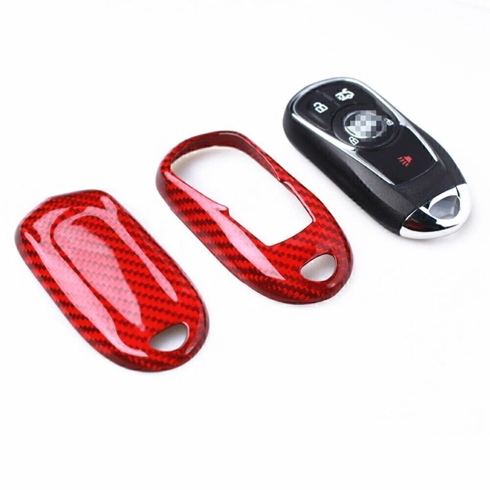 Red Carbon Fiber Key Cover Case for Buick GL8 (2016-2023)
