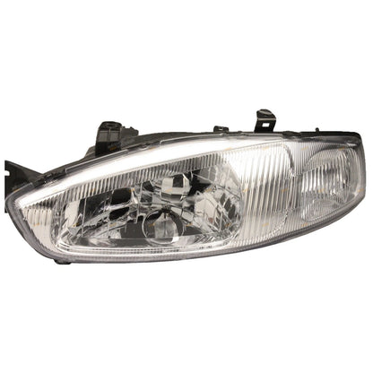 LH+RH Headlights (2) for Mitsubishi CE Lancer Mirage Coupe Hatch (1998-2004)