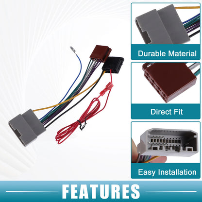 Car Stereo CD Player Wiring Harness for CHRYSLER 2011-2014