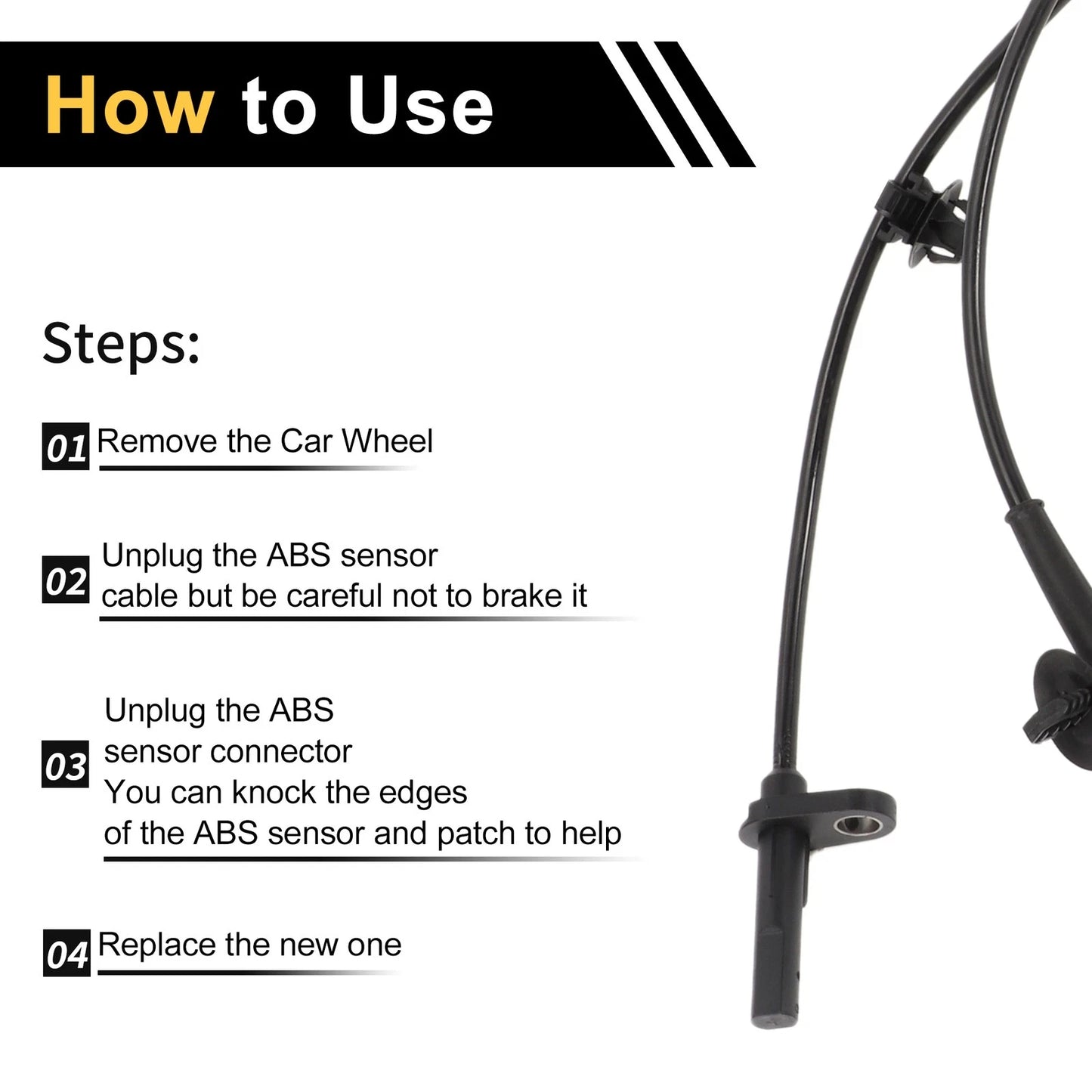 ABS Wheel Speed Sensor for Ford Ranger (2010-2011) - 1 x Rear Left Sensor
