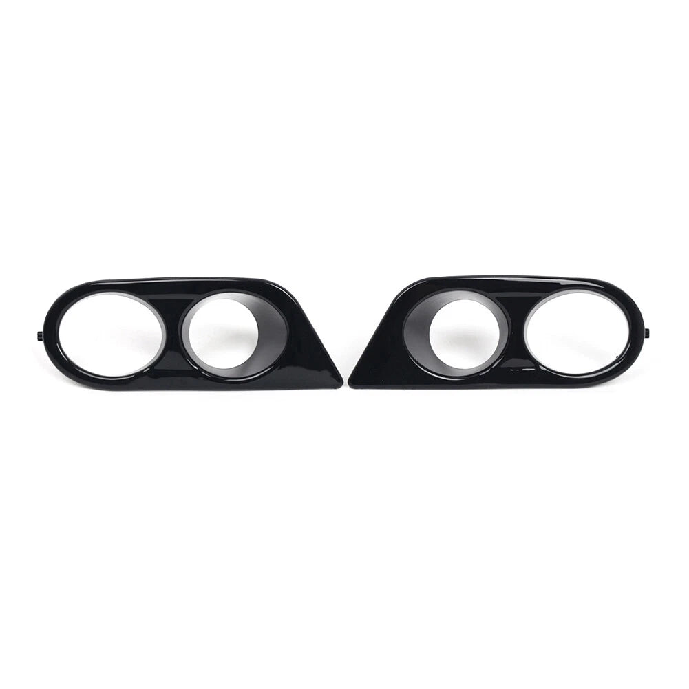 Glossy Black Front Fog Light Covers for BMW E46 M3 (2001-2006)