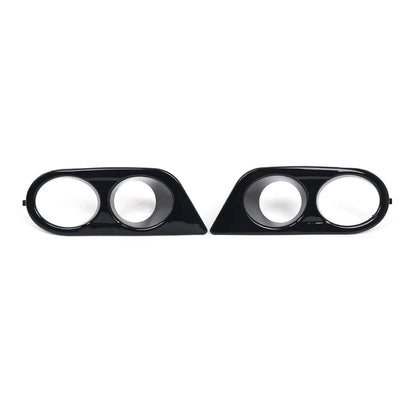 Glossy Black Front Fog Light Covers for BMW E46 M3 (2001-2006)