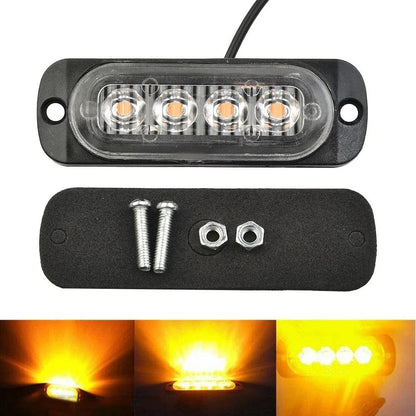 12W 12-24V 4LED Work Light Bar for SUV/Truck/Boat/Fog Off Road