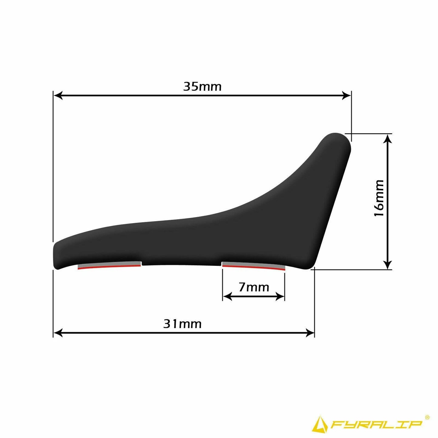 3R3 Red Boot Lip Spoiler for Toyota Corolla (2013-2019)