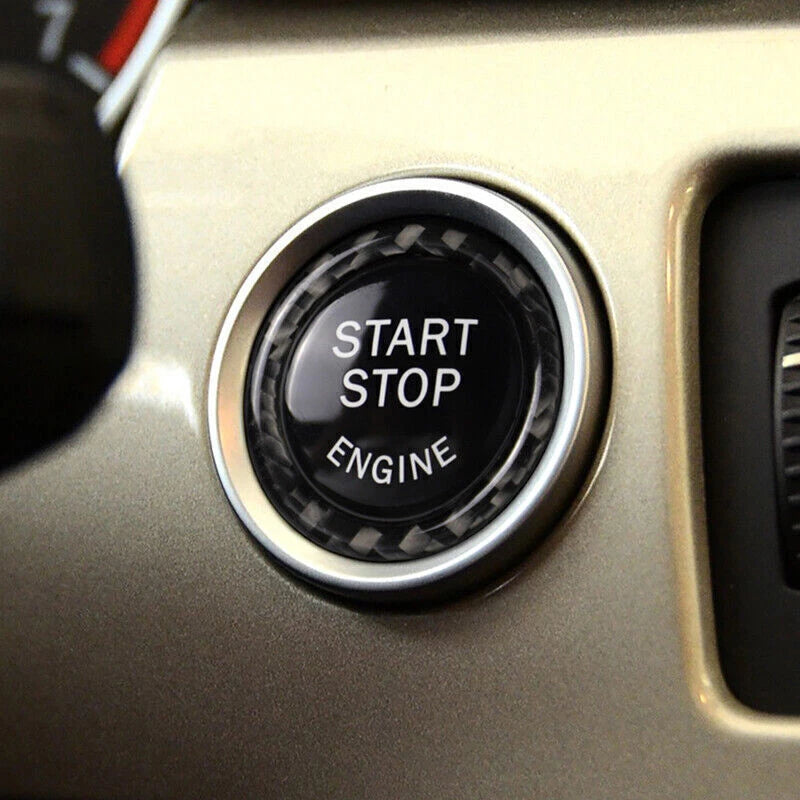 Carbon Fiber Push Start Button Ring for BMW E90 E92 325i 328i 330i (2006-2012)