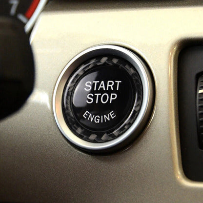 Carbon Fiber Push Start Button Ring for BMW E90 E92 325i 328i 330i (2006-2012)