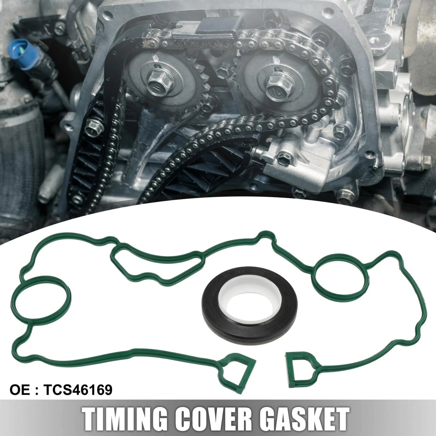 Timing Cover Seal Gaskets Set for Chrysler 300 (2005-2019) for Ram 1500