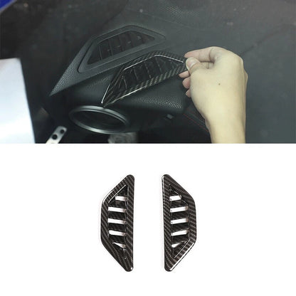 7Pcs Carbon Fiber Interior Trim Cover Set for Toyota GT86 Scion FR-S Subaru BRZ