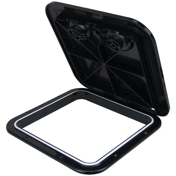 Access Hatch Black 380x380 for Caravan Boat - EUROPA Made in Italy