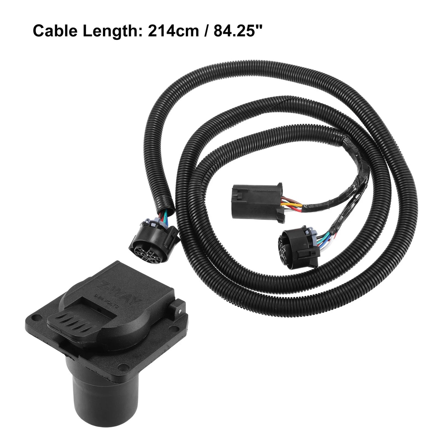 Truck Bed Trailer Wiring Harness Extension Connector for Ram Chevy